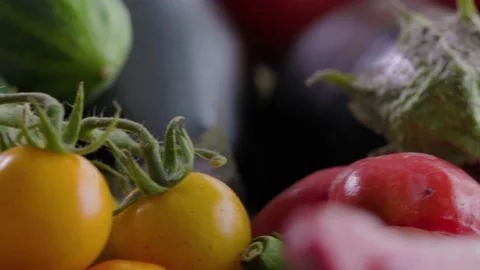 Basket Of Vegetables Is On the Table In Kitchen Stock Footage 157994176