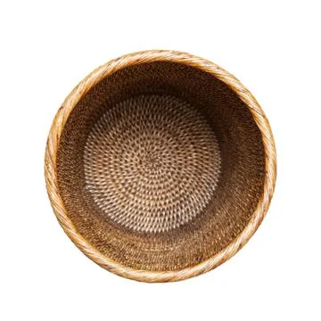 Basket, weave pattern top view Stock Photos