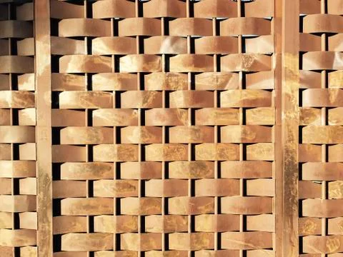 Basket Weave Wall Foto stock