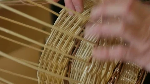 Basket weaving Belarus Stock Footage 72833573