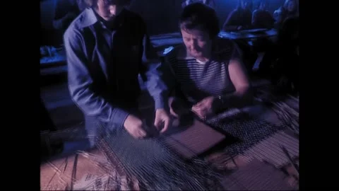 Basket-Weaving Class in Australia, 1977 Vídeos de archivo 338236655