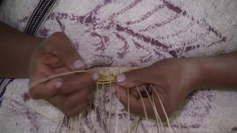 Basket weaving HD Stock Footage 97013995