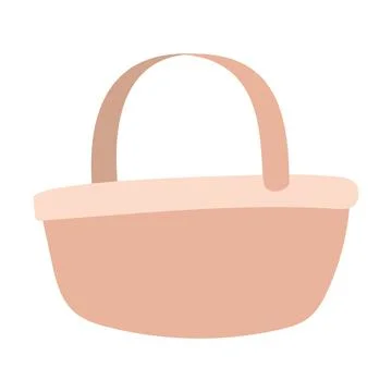 Basket on a white background Stock Illustration