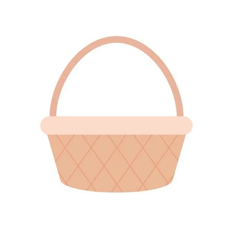 Basket on a white background Stock Illustration