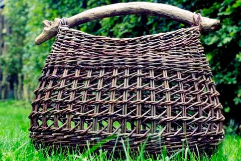 Basket Of Wicker Stock Photos
