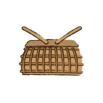 Basket winker picnic Stock Illustration