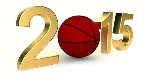 Basketball 2015 year Stock Illustration