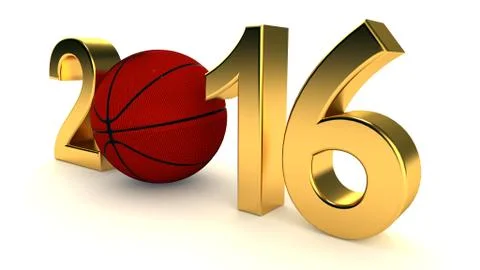 Basketball 2016 year Stock Illustration