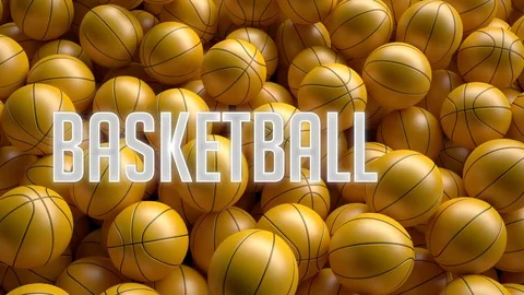 Basketball. 3d rendering Stock Footage 77041789