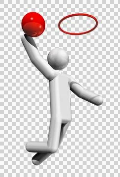 Basketball 3D symbol Stock Illustration