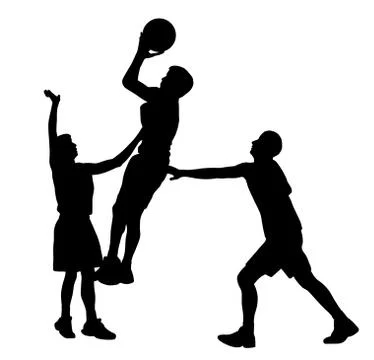 Basketball  action Stock Illustration