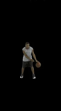 Basketball (with Alpha Matte) Stock Footage 78160