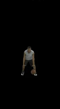 Basketball (with Alpha Matte) Stock Footage 78164