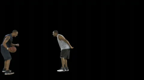 Basketball (with Alpha Matte) Stock Footage