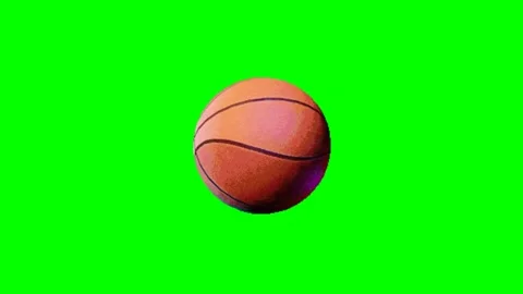 Basketball animation on green background 動画素材 330660969