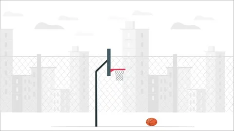 Basketball Application Play Button Stock Footage 232196592
