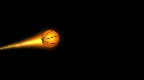 Basketball aproach on fire Stock-Footage 12268924