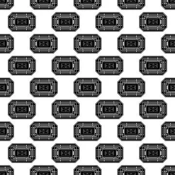 Basketball arena top view pattern seamless vector Ilustração Stock