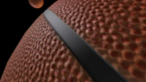 Basketball around the world loop - black background Stock Footage 85733576