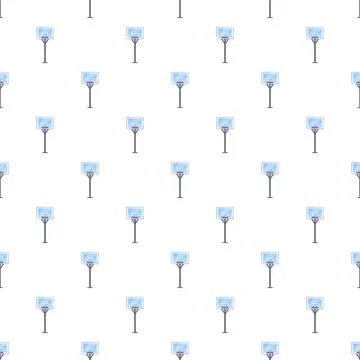 Basketball backboards repeating pattern for sport background design Illustrazione stock