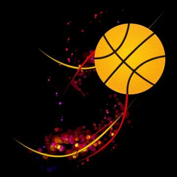 Basketball background Stock Illustration