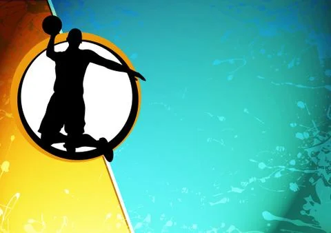 Basketball background Stock Illustration