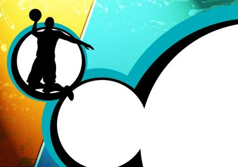 Basketball background Stock Illustration