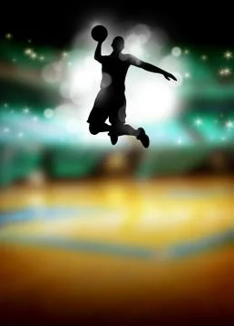 Basketball background Stock Illustration