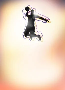 Basketball background Stock Illustration