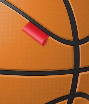 Basketball background with label Stock Illustration
