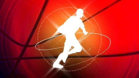 Basketball background, LOOP Stock Footage