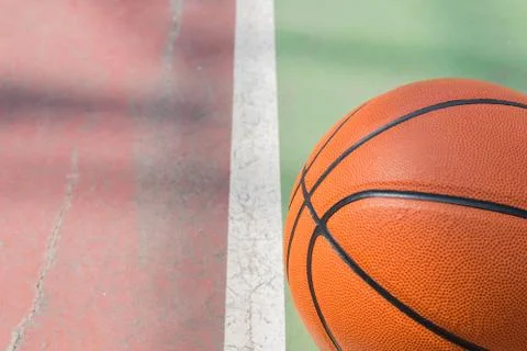Basketball on background Stock Photos
