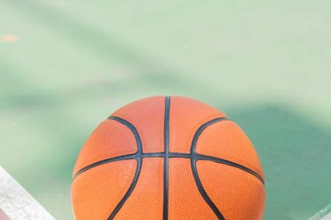 Basketball on background Stock Photos