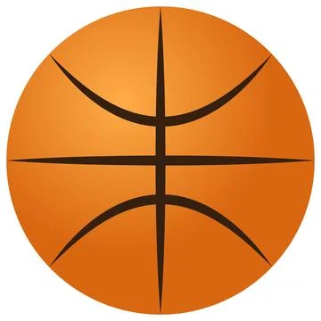 Basketball ball 3d view vector realistic Stock-Illustration
