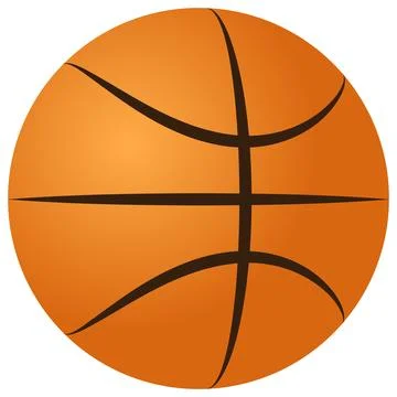 Basketball ball 3d view vector realistic Stock Illustration