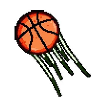 Basketball ball accelerating with dynamic speed trails Stock Illustration