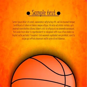 Basketball ball background Stock Illustration
