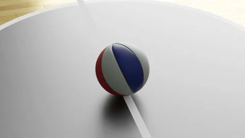 Basketball ball in court Stock Footage 168286341