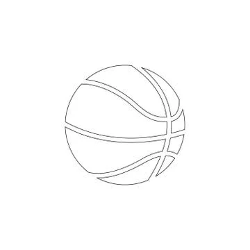 Basketball ball. flat vector icon Stock Illustration