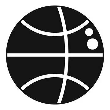 Basketball ball icon simple vector. Active fitness 스톡 일러스트