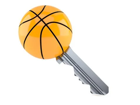 Basketball ball key Stock Illustration