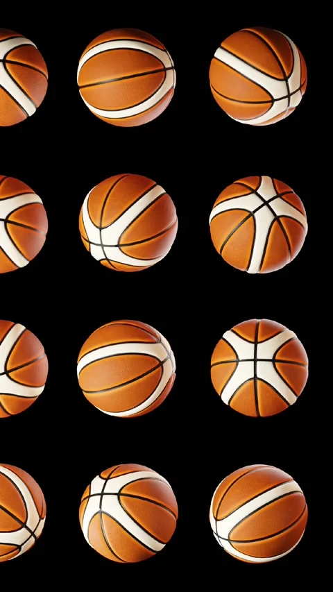 Basketball ball pattern Stock Footage 285222706