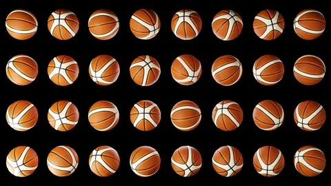 Basketball ball pattern Stock-Footage 285223962