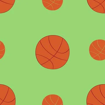 Basketball ball pattern Illustrazione stock