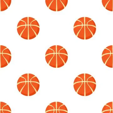 Basketball ball pattern seamless vector 스톡 일러스트