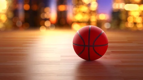Basketball ball rotation Stock Footage 75466281