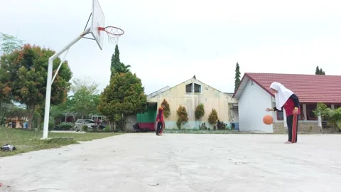 Basketball ball training on ground floor. Basketball player. Workout Stock-Footage 223439844
