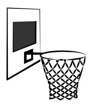Basketball basket icon. Vector stock illustration Stock Illustration
