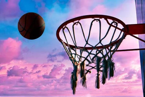Basketball basket Stock Photos