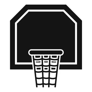 Basketball board icon simple vector. Sport exercise Stock Illustration